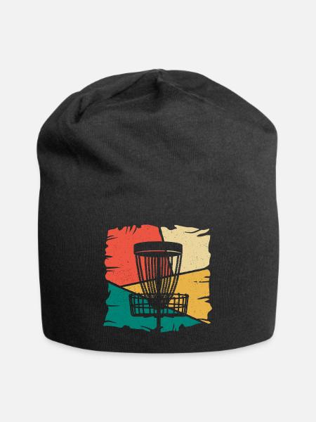 Disc Golf Spieler Discgolfer Vintage Discgolf - Jersey-Beanie - Schwarz