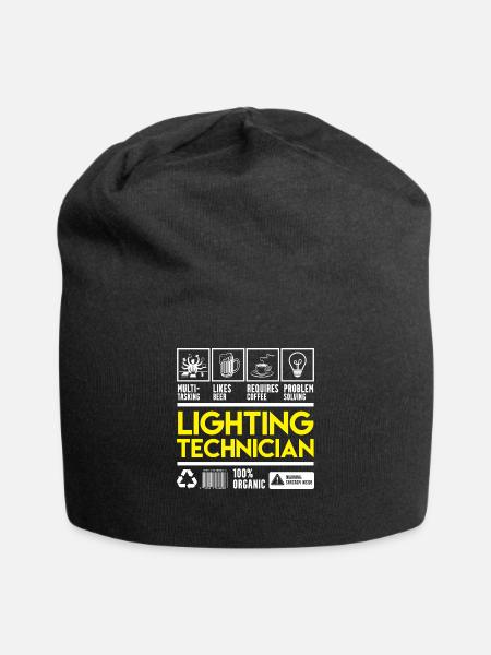 Licht Techniker - Jersey-Beanie - Schwarz