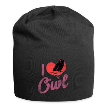 Wachsame Waldohreule Nachtjagd - Jersey-Beanie - Schwarz - Vorne