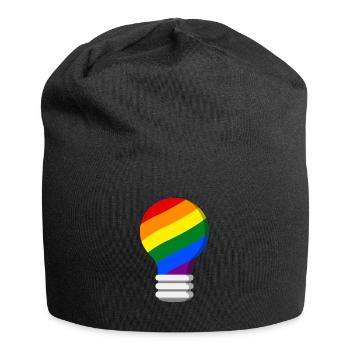 Gay Pride - Jersey-Beanie - Schwarz - Vorne