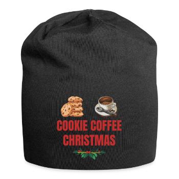 Cookie Café Réveillon de Noël - Bonnet en jersey - noir - Devant