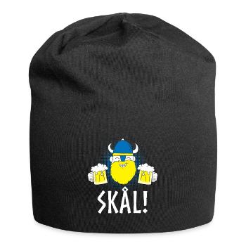 Wikinger Bier Schweden Skandinavien Skal Skol - Jersey-Beanie - Schwarz - Vorne