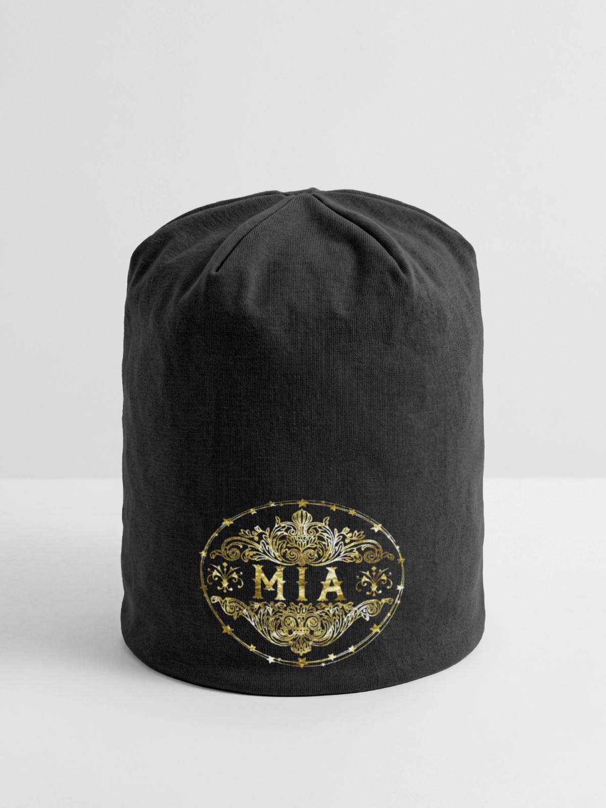 Mia - Jersey-Beanie - Schwarz - Vorne
