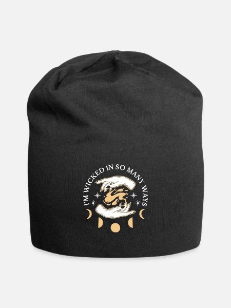 We Are The Daughters Of The Witches You Could Not - Jersey-Beanie - Schwarz
