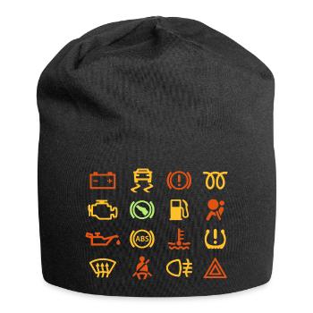 Car indicator lights - Jersey Beanie - black - Front