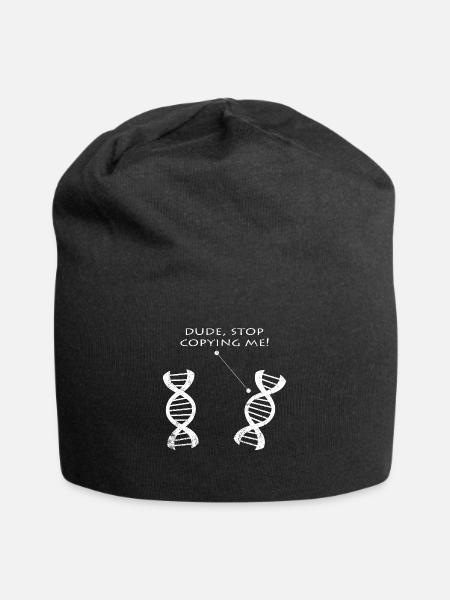 Biology Funny Sayings DNA Biologists Gift - Jersey Beanie - black