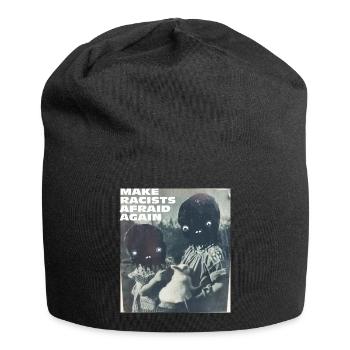 Make racists afraid again Fuck Nazis Racism FCK - Jersey Beanie - black - Front