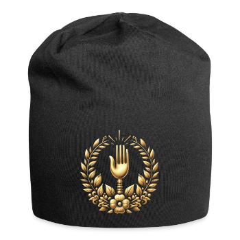 Gourmet Fork Logo - Jersey Beanie - black - Front