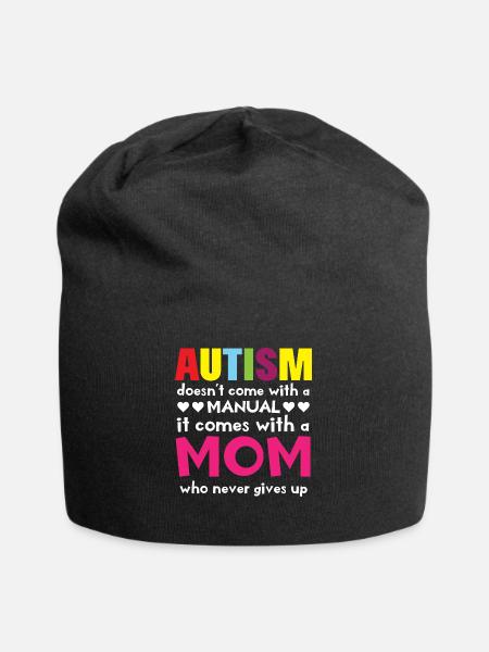 Kind Autismus Mama Stolz - Jersey-Beanie - Schwarz