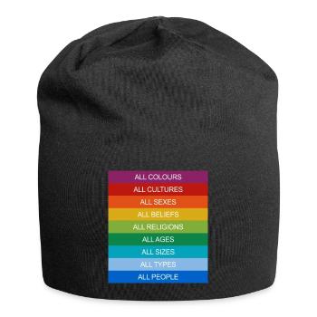 Tolerance Equality Inclusion Tolerance Pride Queer - Jersey Beanie - black - Front