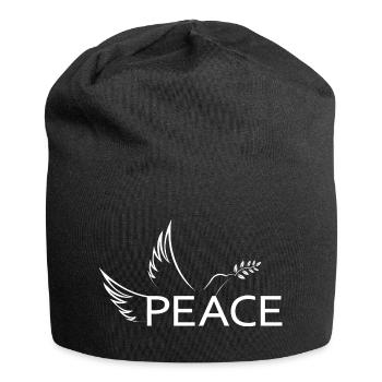 Peace Peace Dove of Peace Demo Protest Freedom - Jersey Beanie - black - Front