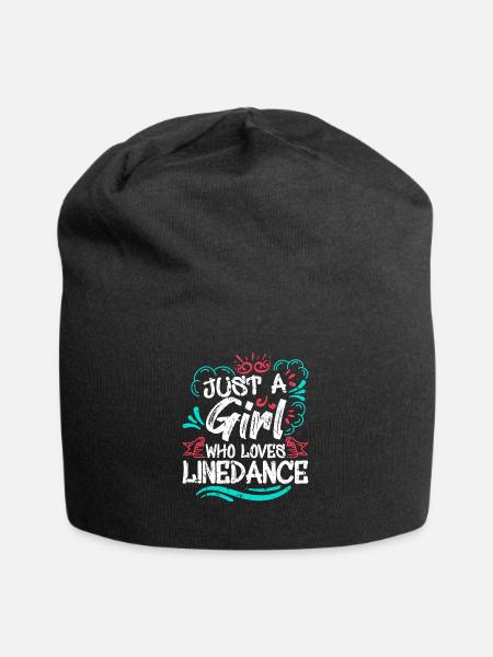 Linedance Geschenk - Jersey-Beanie - Schwarz