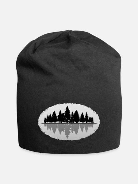 Forêt forêt - Bonnet en jersey - noir