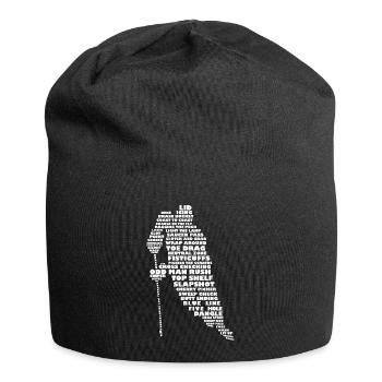 Hockey Terminology Word Art - Jersey Beanie - black - Front