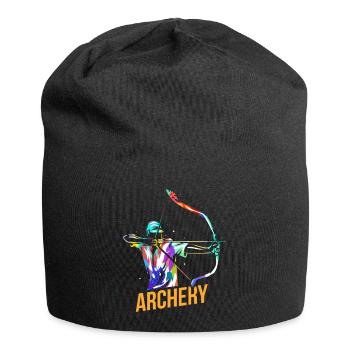 Treffsicherer Bogenschütze Turnier - Jersey-Beanie - Schwarz - Vorne