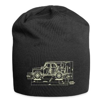 uaz_beige - Jersey-Beanie - Schwarz - Vorne