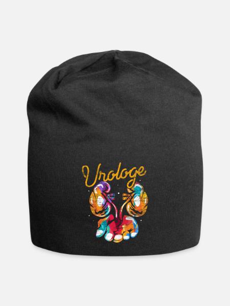 Erfahrener Urologe Prostatavorsorge - Jersey-Beanie - Schwarz