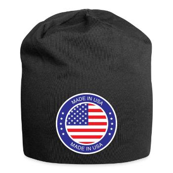made in the USA - Jersey-Beanie - Schwarz - Vorne