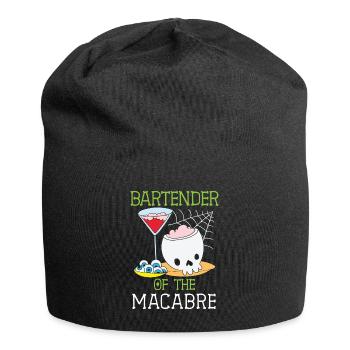 Barkeeper des Makabren Barkeeper Halloween - Jersey-Beanie - Schwarz - Vorne