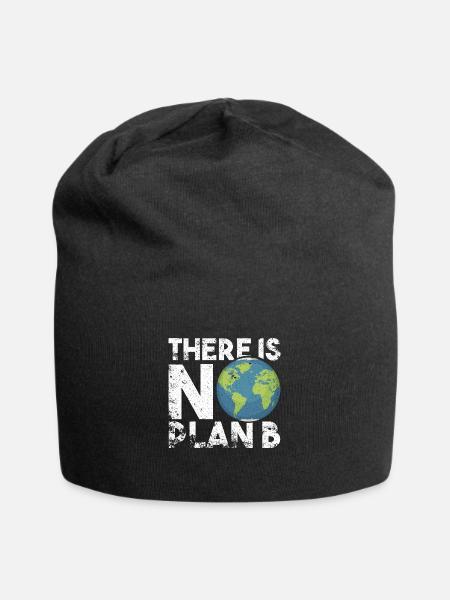 There Is No Plan B Earth Vintage Grunge - Jersey-Beanie - Schwarz