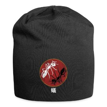Ameise - Jersey-Beanie - Schwarz - Vorne