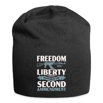 Freedom Liberty Unterstützt Den Zweiten Verfassung - Jersey-Beanie - Schwarz - Vorne