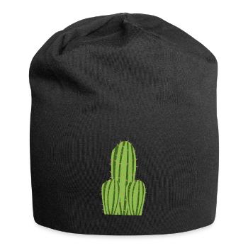 Kaktus Penis - Jersey-Beanie - Schwarz - Vorne