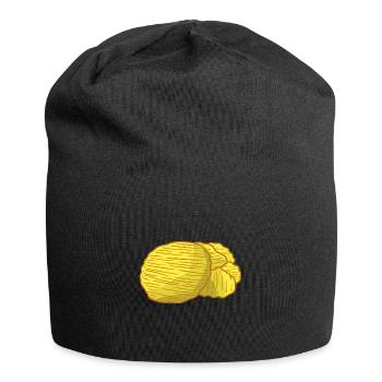 Knusprige Kartoffelchips Filmabend - Jersey-Beanie - Schwarz - Vorne