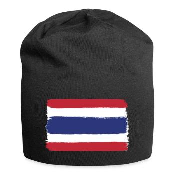 Thailand flag used look - Jersey Beanie - black - Front