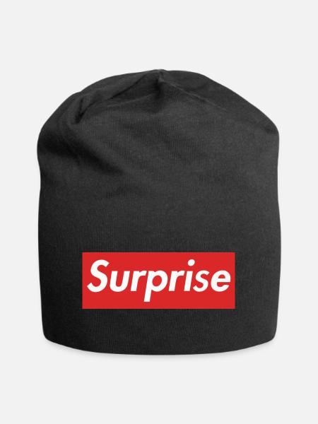 Surprise - Jersey-Beanie - Schwarz