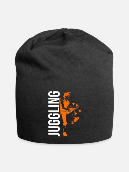 Witziger Jongleur Kindergeburtstag - Jersey-Beanie - Schwarz