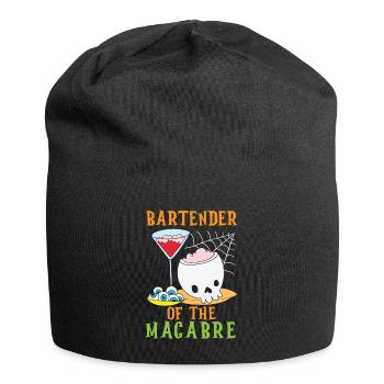 Barkeeper des Makabren Barkeeper Halloween - Jersey-Beanie - Schwarz - Vorne