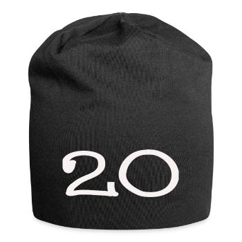 20. 20 JAHRE. 20-JÄHRIGES JUBILÄUM. 20-JÄHRIGES JUBILÄUM. - Jersey-Beanie - Schwarz - Vorne