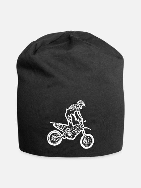 enduro weiss - Jersey-Beanie - Schwarz