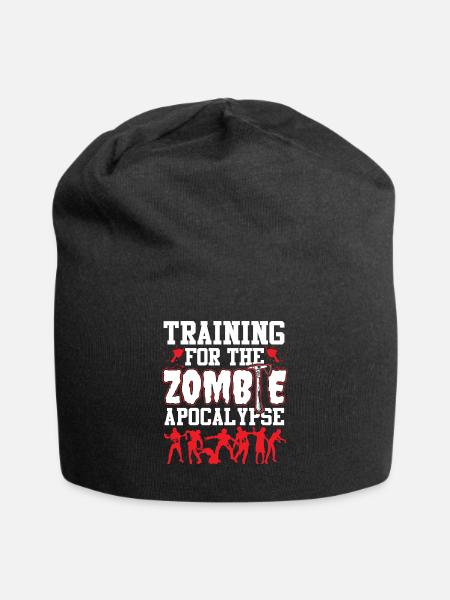 Training für Zombie Apocalypse - Jersey-Beanie - Schwarz