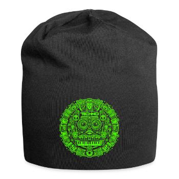 Techno Music Logo - Jersey Beanie - black - Front