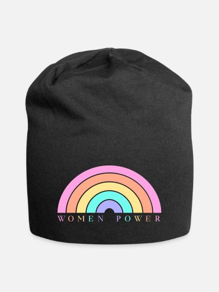 Le pouvoir des femmes - Bonnet en jersey - noir