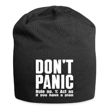 Don't Panic – Confidentiality Mode: ON - Jersey Beanie - black - Front