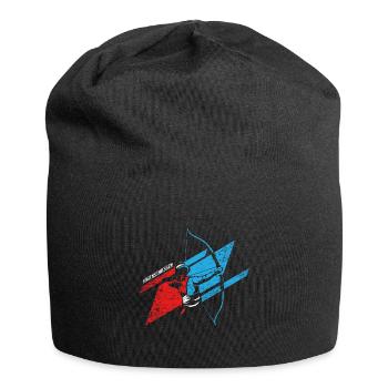 Treffsicherer Bogenschütze Turnier - Jersey-Beanie - Schwarz - Vorne