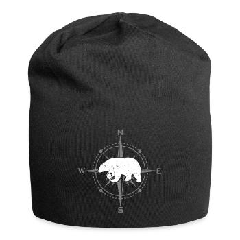 Compass with polar bear | Nordland - Jersey Beanie - black - Front