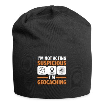 Ich verhalte mich nicht verdächtig, ich bin ein Ge - Jersey-Beanie - Schwarz - Vorne