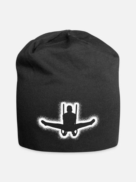 Turner Gymnastik Ringeturnen Jungen Turnen Herren - Jersey-Beanie - Schwarz