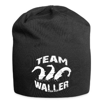 Welsangler - Sportfischer - Jersey-Beanie - Schwarz - Vorne