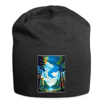 Forest Of Dean Vintage Travel Poster Souvenir WPA - Jersey Beanie - black - Front
