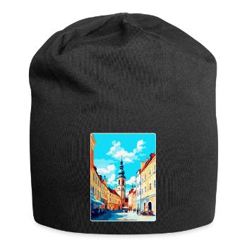 Ceske Budejovice Czech Republic Republic Poster - Jersey Beanie - black - Front