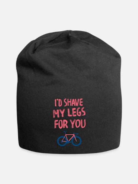 I'd shave my legs for you - Jersey-Beanie - Schwarz
