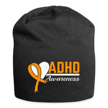 ADHS-Bewusstsein Nuerodiversität Anders denken - Jersey-Beanie - Schwarz - Vorne