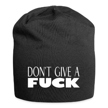 Pas d’avis ? Aucun problème. . - Bonnet en jersey - noir - Devant