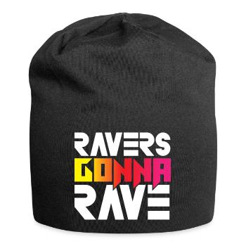 Ravers Gonna Rave - Jersey-Beanie - Schwarz - Vorne