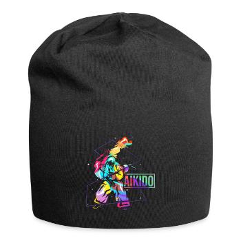 Flinke Aikido Verteidigungstechnik - Jersey-Beanie - Schwarz - Vorne